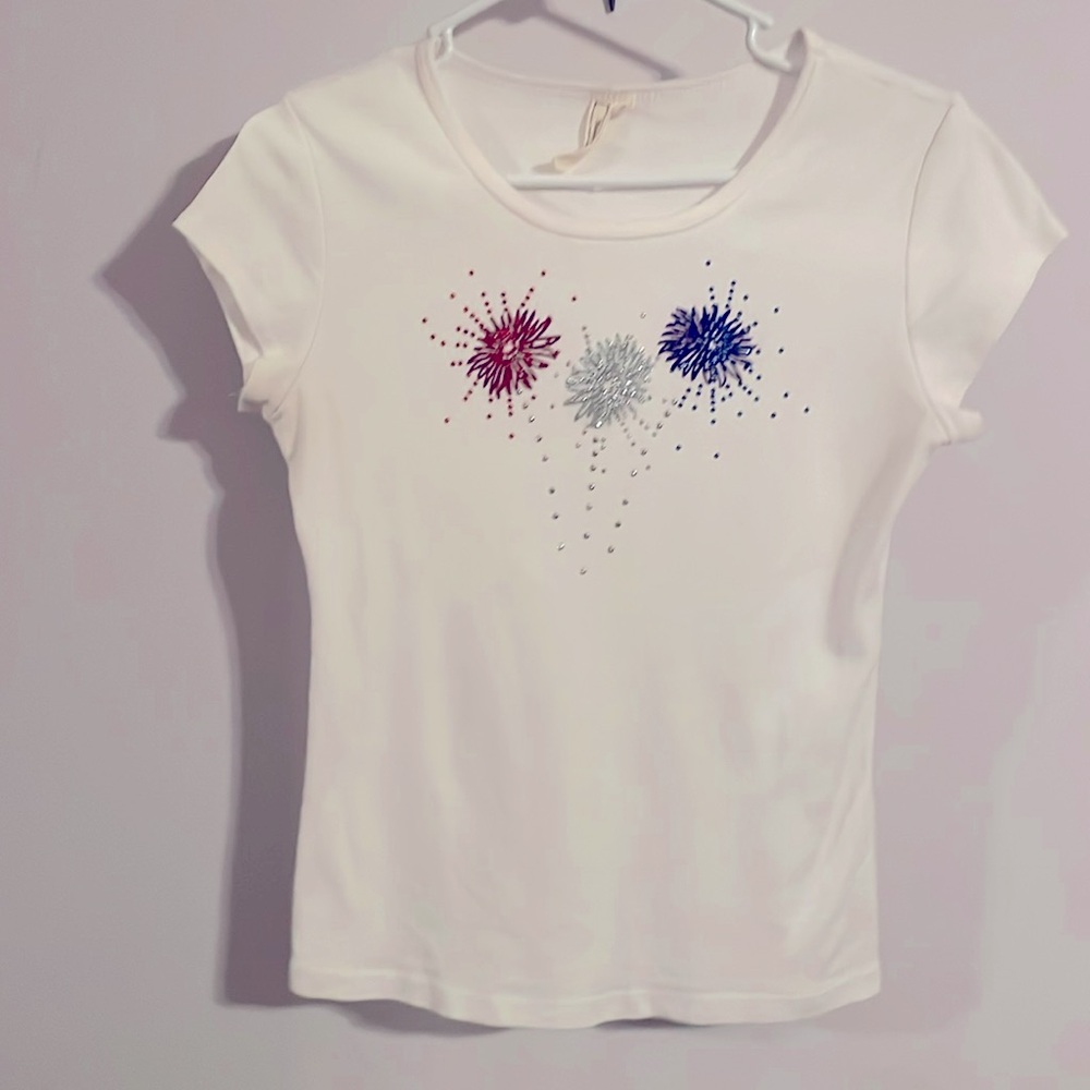 Susan Lawrence white baby doll T-shirt